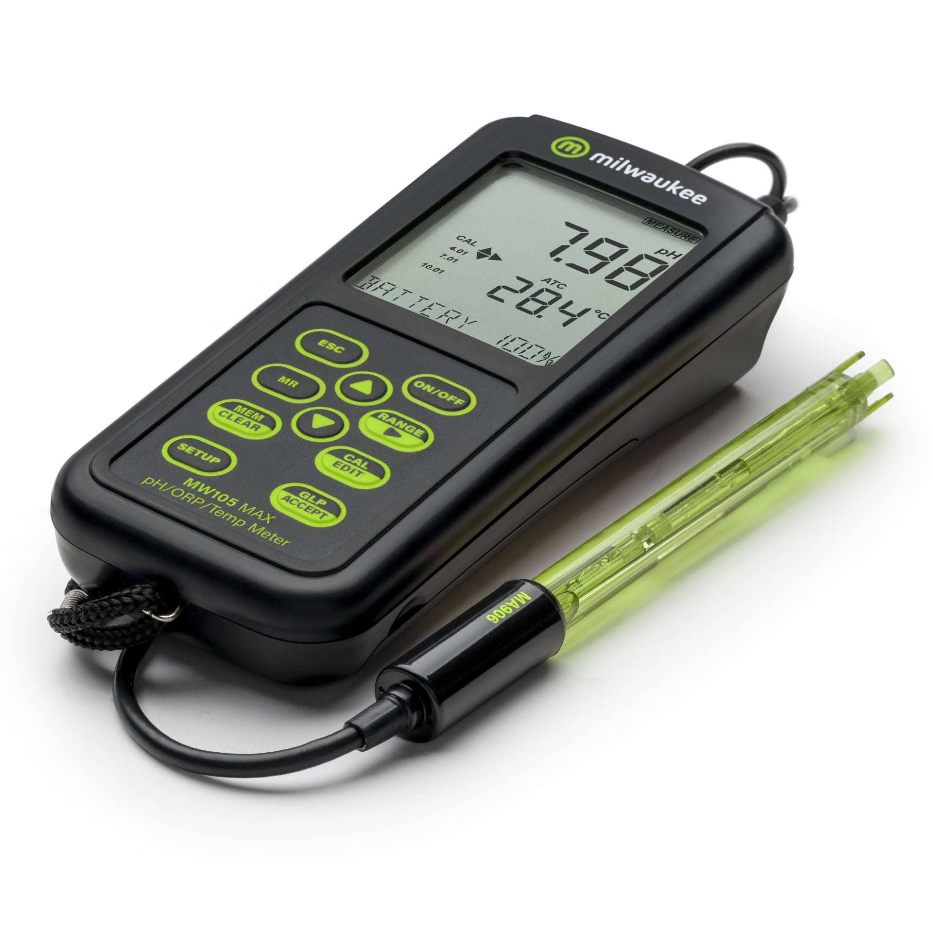 Milwaukee MW105 MAX Waterproof pH/ORP/Temp Portable Meter