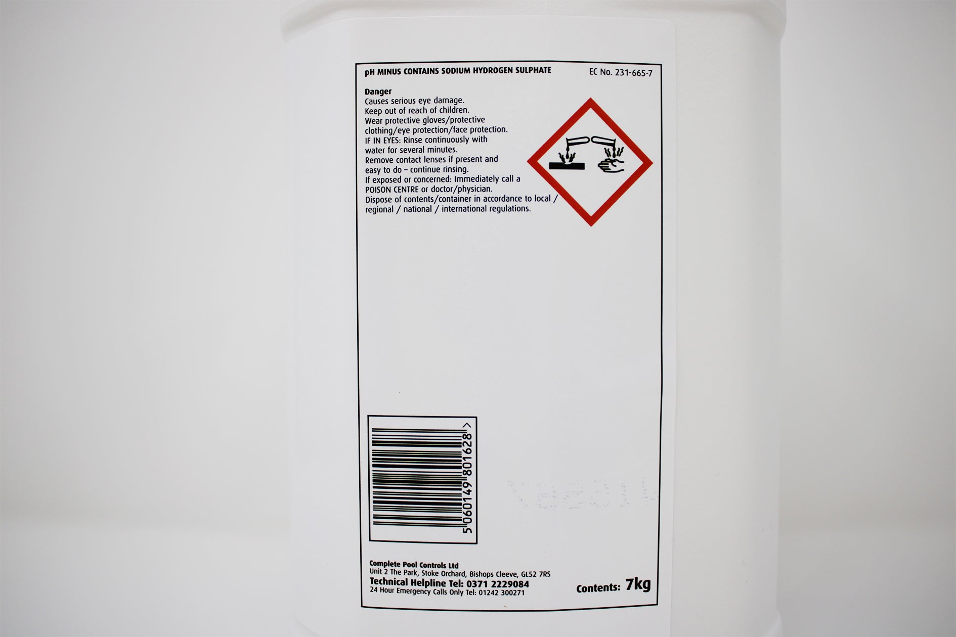 Test All Water pH Minus/Dry Acid