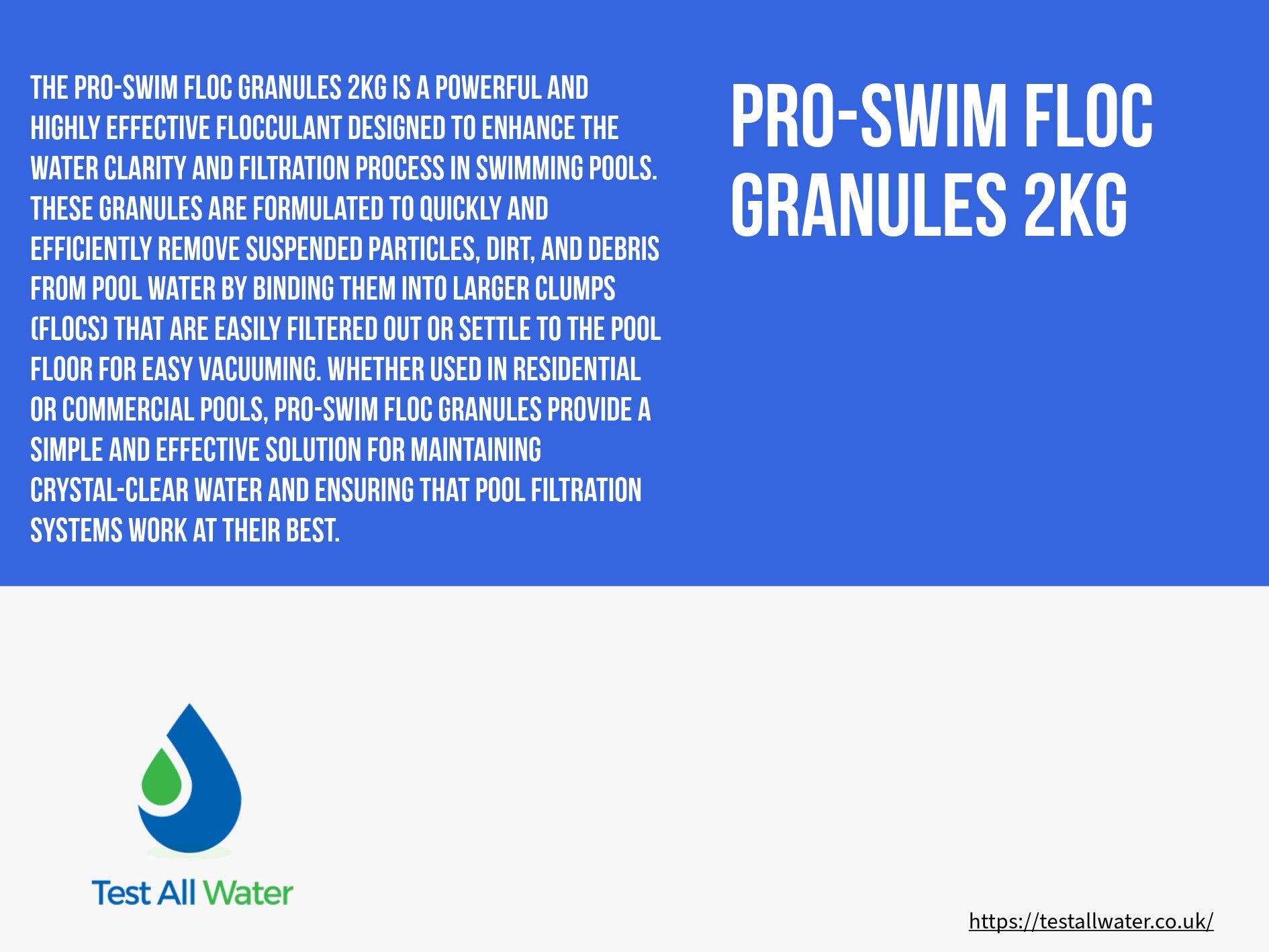 Pro-Swim Floc Granules 2kg