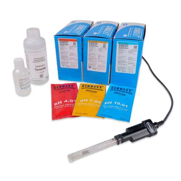 Hach Intellical PHC281 Water Quality Laboratory Refillable pH Electrode, 1 m Cable