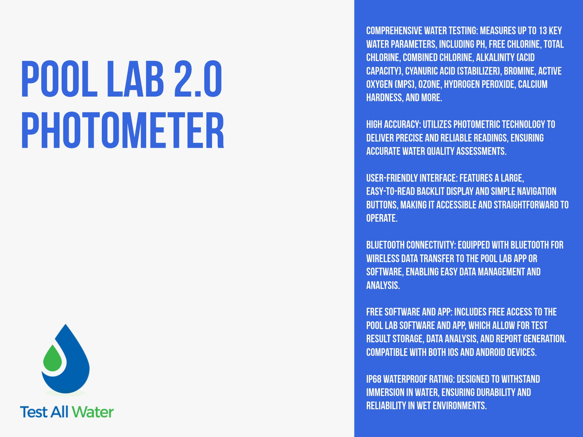 PoolLab 2.0 Photometer - No Reagents
