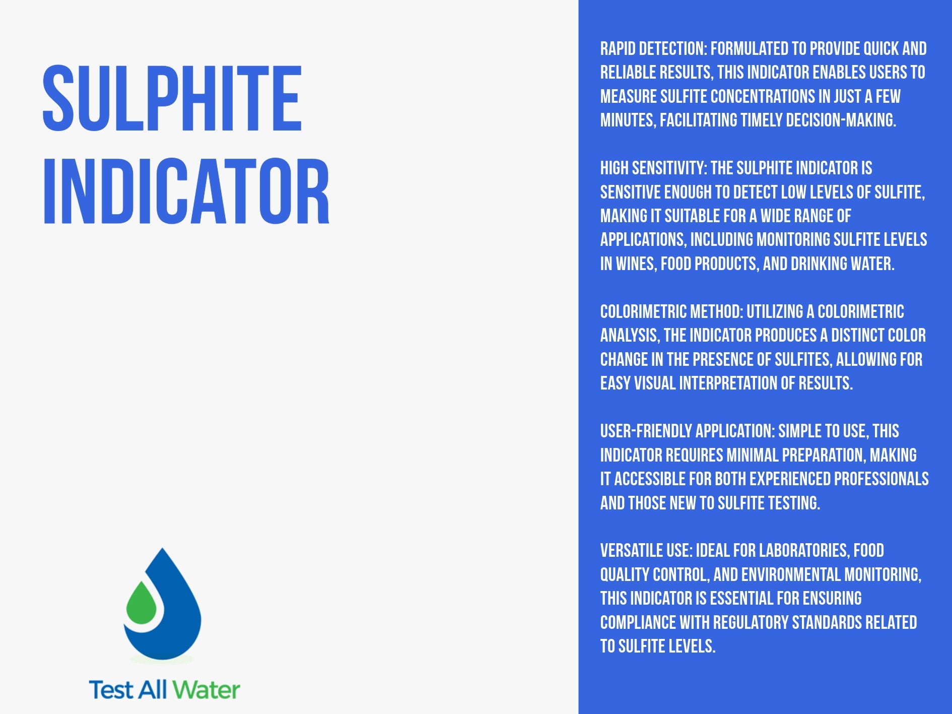 S1 - Sulphite Indicator