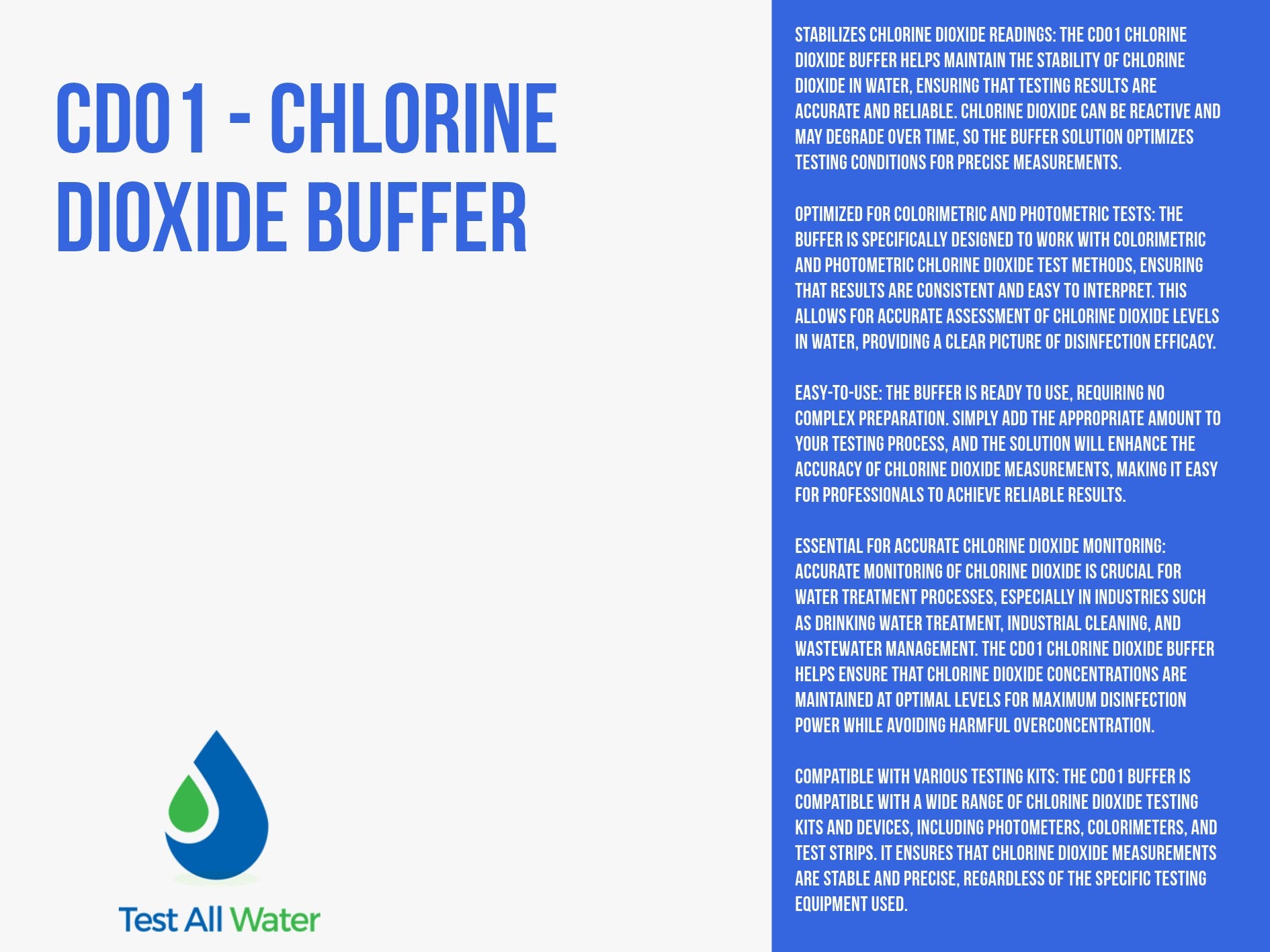 CDO2A - Chlorine Dioxide VLR Titrant