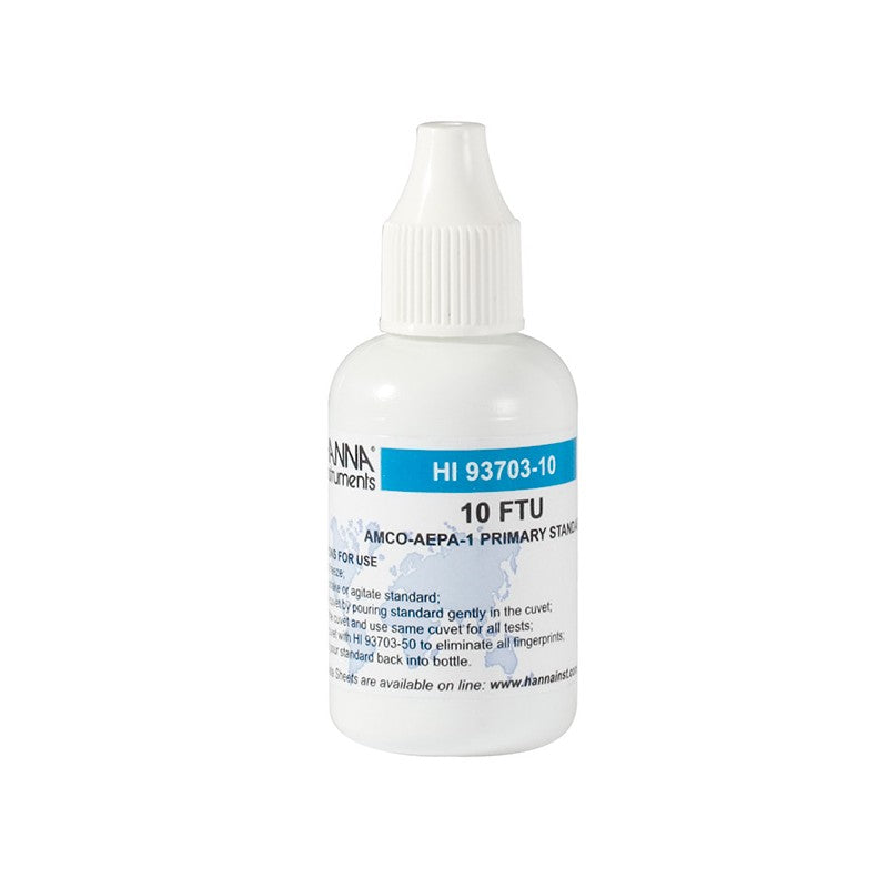 Hanna Instruments HI-93703-10 AMCO-AEPA-1 Calibration Solution at 10 FTU