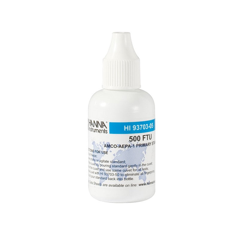 Hanna Instruments HI-93703-05 AMCO-AEPA-1 Calibration Solution at 500 FTU