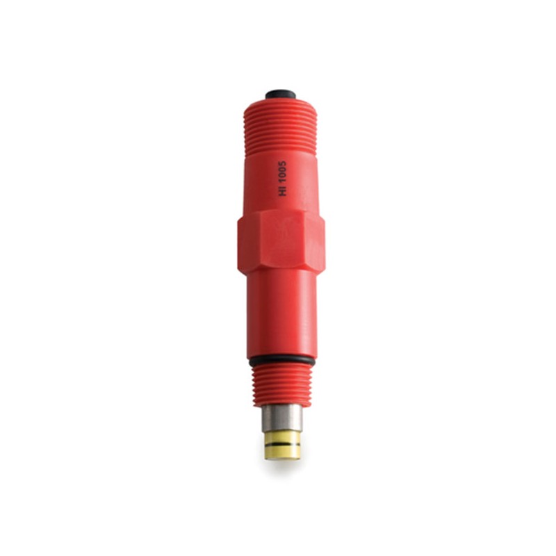 Hanna Instruments HI-1005 Flow-thru Monitoring pH Electrode with DIN Connection and 0.5 m Cable