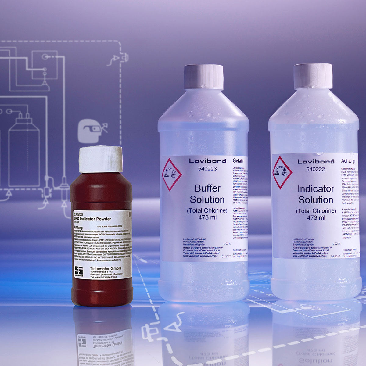 Lovibond Total Chlorine Reagent Set for Process Analyser