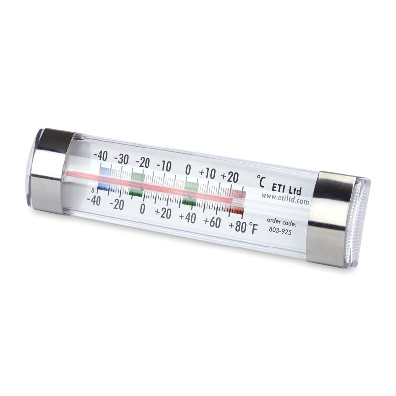 Clear Spirit-Filled Fridge Freezer Thermometer