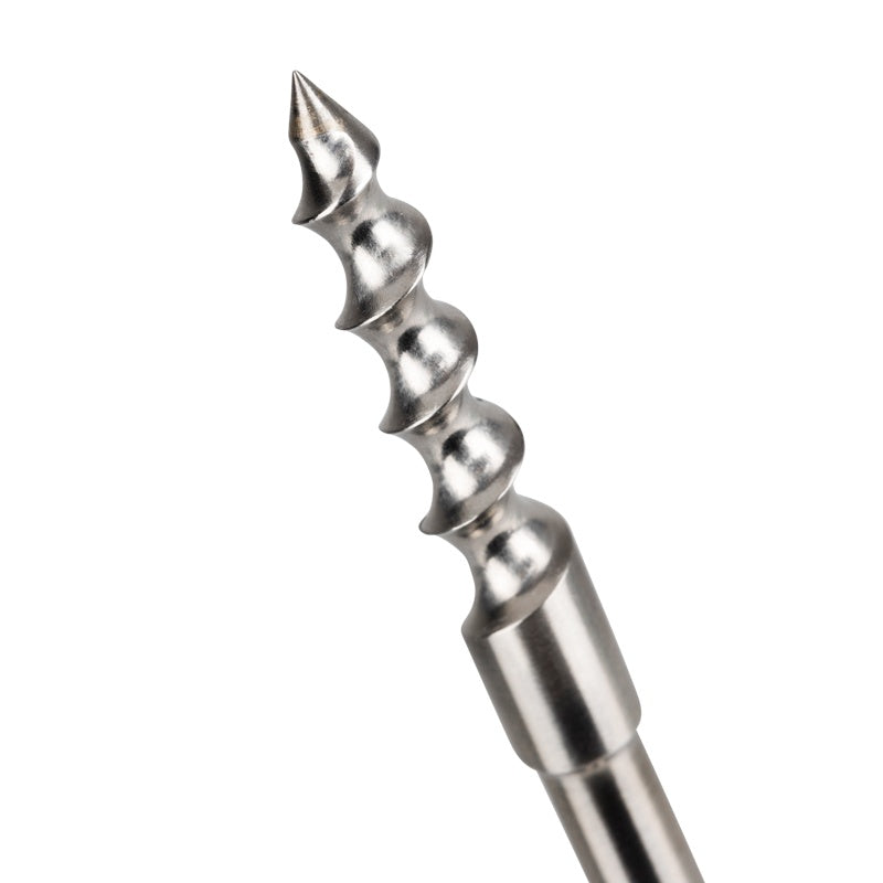 Corkscrew temperature probe