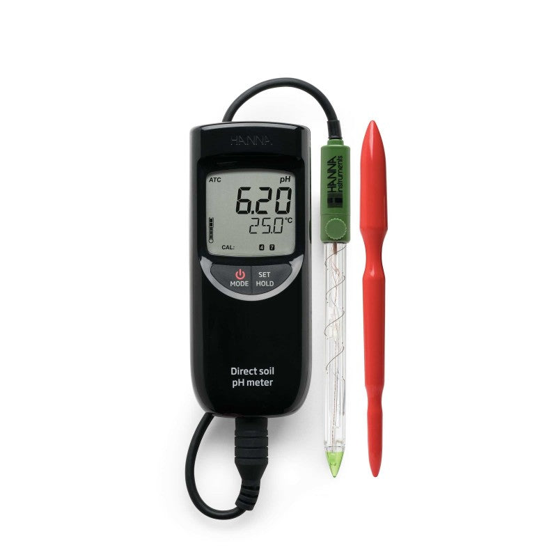 Hanna Instruments HI-99121 Waterproof pH & temperature meter for direct measurement in soil