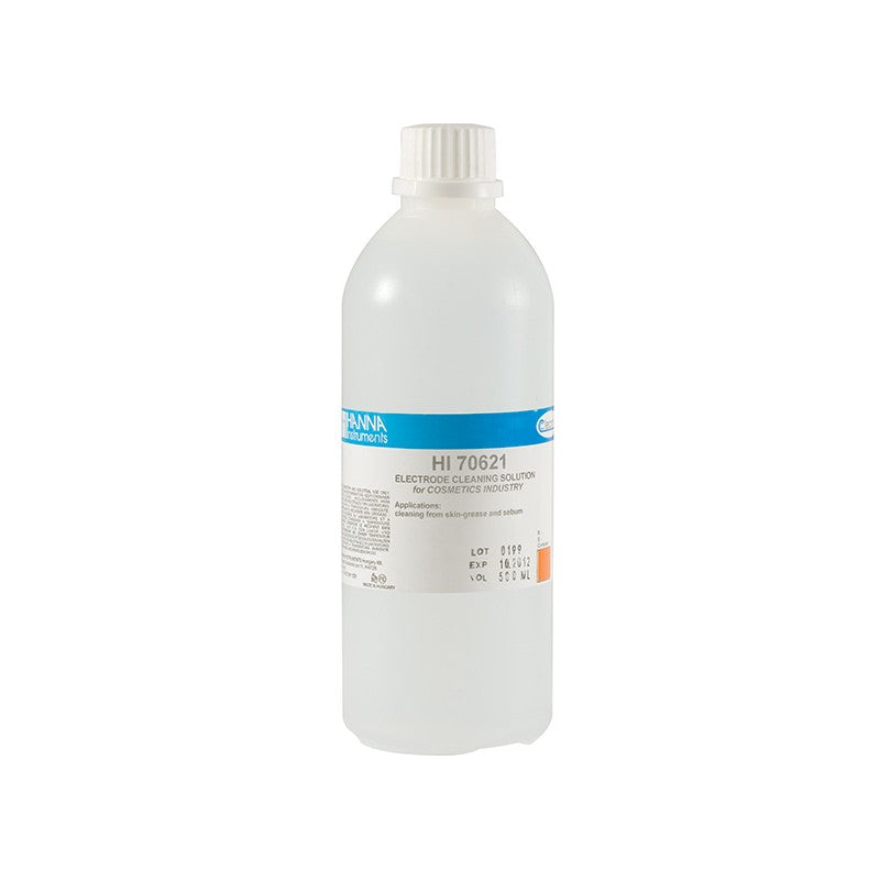 Hanna Instruments HI-70621L Electrode Cleaning Solution to Remove Skin Grease and Sebum 500ml