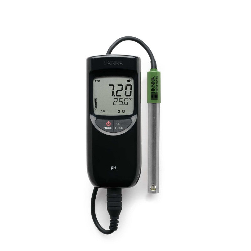 Hanna Instruments HI-991001 Extended Range pH Meter with pH electrode & °C sensor
