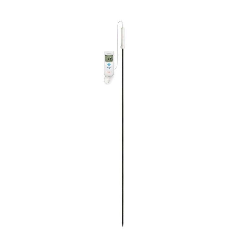 Hanna Instruments FC762N2 Thermistor probe with 1m stainless steel body and 2m PVC cable for tanks, vessels and vats