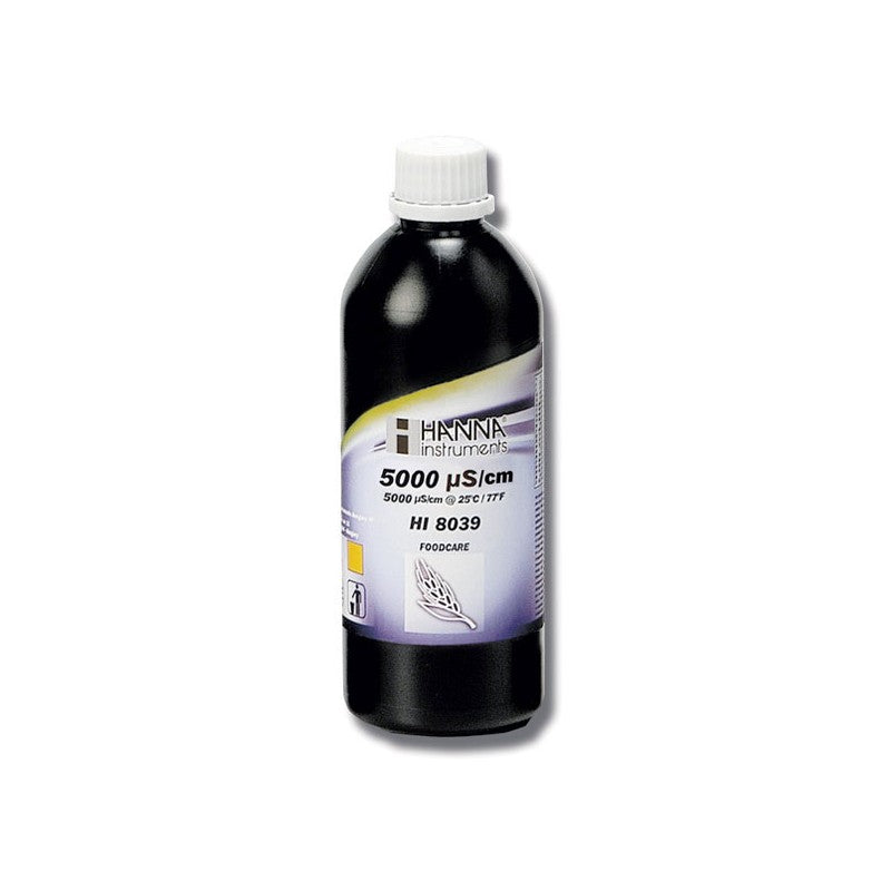Hanna Instruments HI-8039L Foodcare Conductivity Solution - 5 000uS