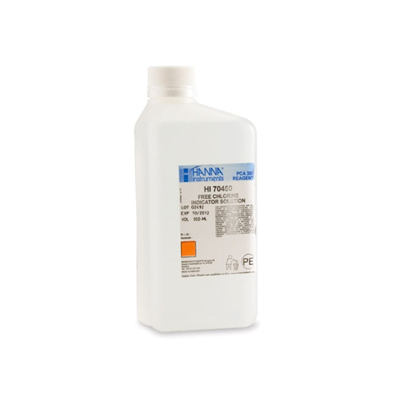 Hanna Instruments HI-70450 Free Chlorine Indicator Solution - PCA, 500ml