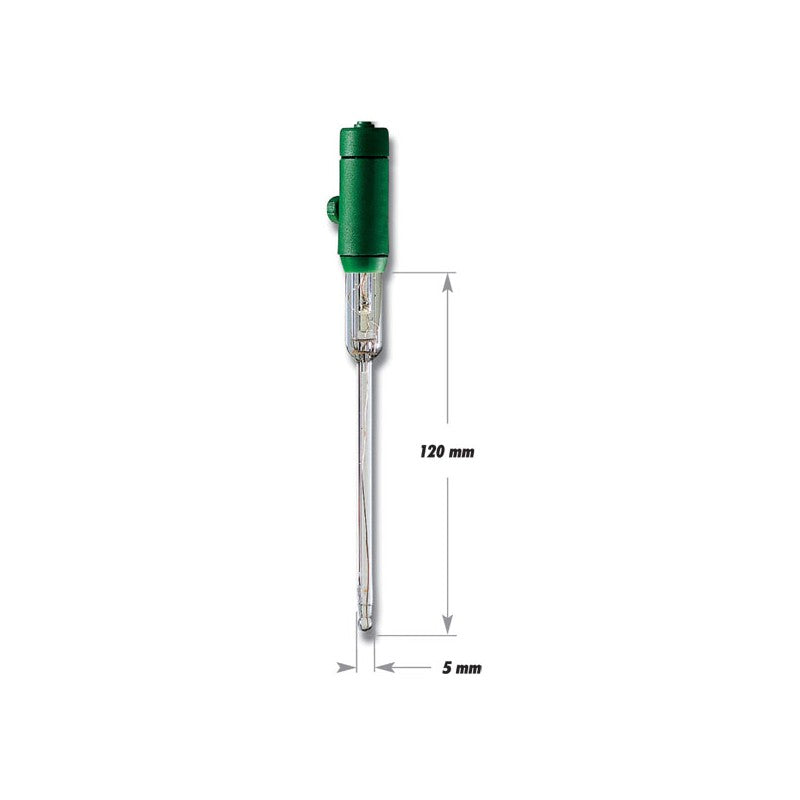 Hanna Instruments HI-1330B Glass Body Refillable pH Semi-micro Electrode