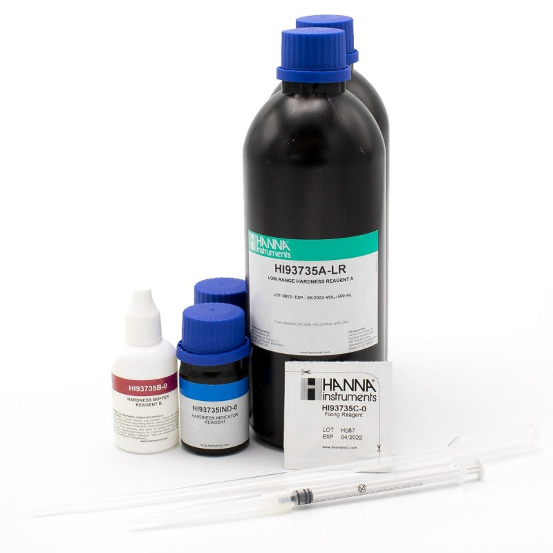 Hanna Instruments HI-93735-00 Total Hardness Low Range Colorimetric Reagents, 100 tests