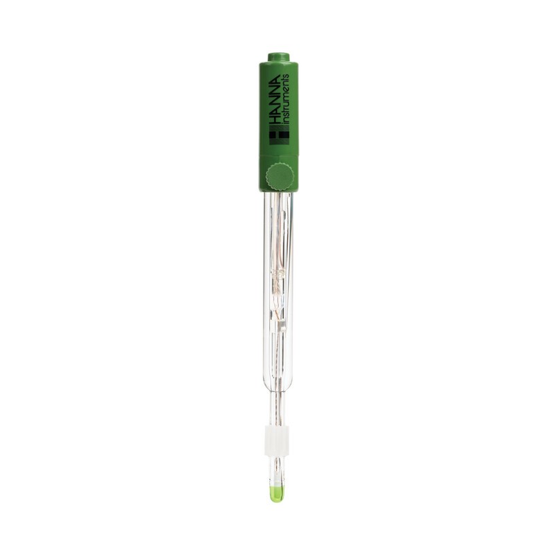 Hanna Instruments HI-1048Y pH and Temperature Electrode with Clogging Prevention System, BNC and RCA Connector
