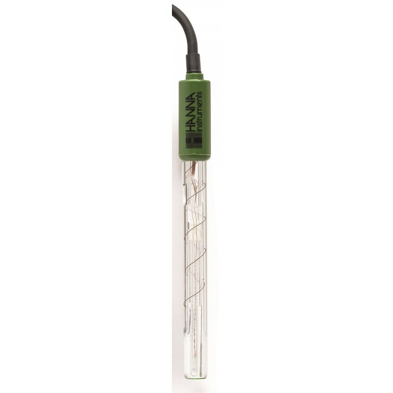 Hanna Instruments HI-14143 Pulp & Paper Flat Tip pH Electrode with Quick Connect DIN