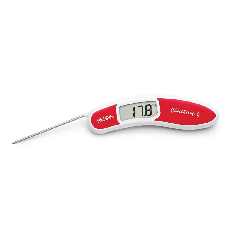 Hanna Instruments HI-151-1 Checktemp4® High accuracy red folding thermometer