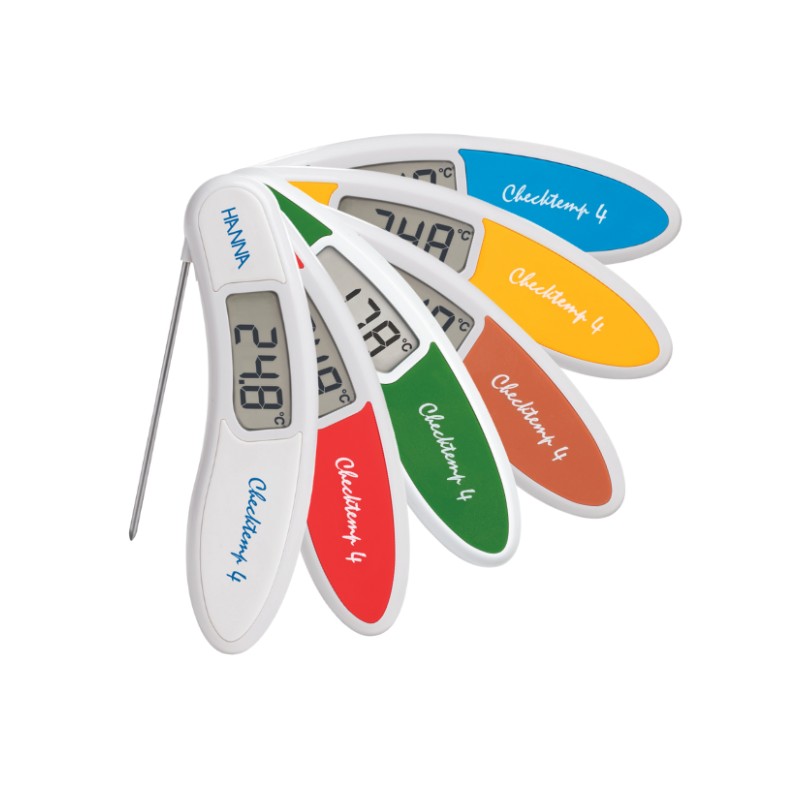 Hanna Instruments HI-151 Checktemp4® High accuracy white folding thermometer