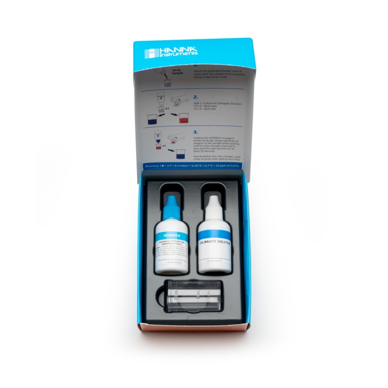 Hanna Instruments HI-38904 Pool Line Quick Total Hardness Chemical Test Kit
