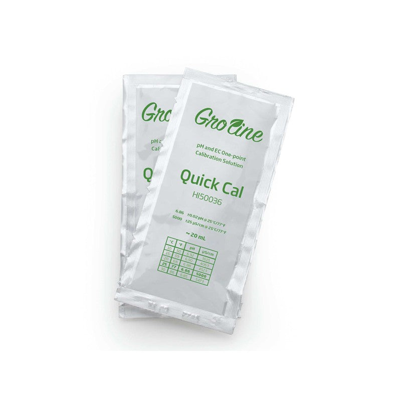 Hanna Instruments HI-50036P Quick Calibration Solution for GroLine pH and EC Meters, 25 sachets