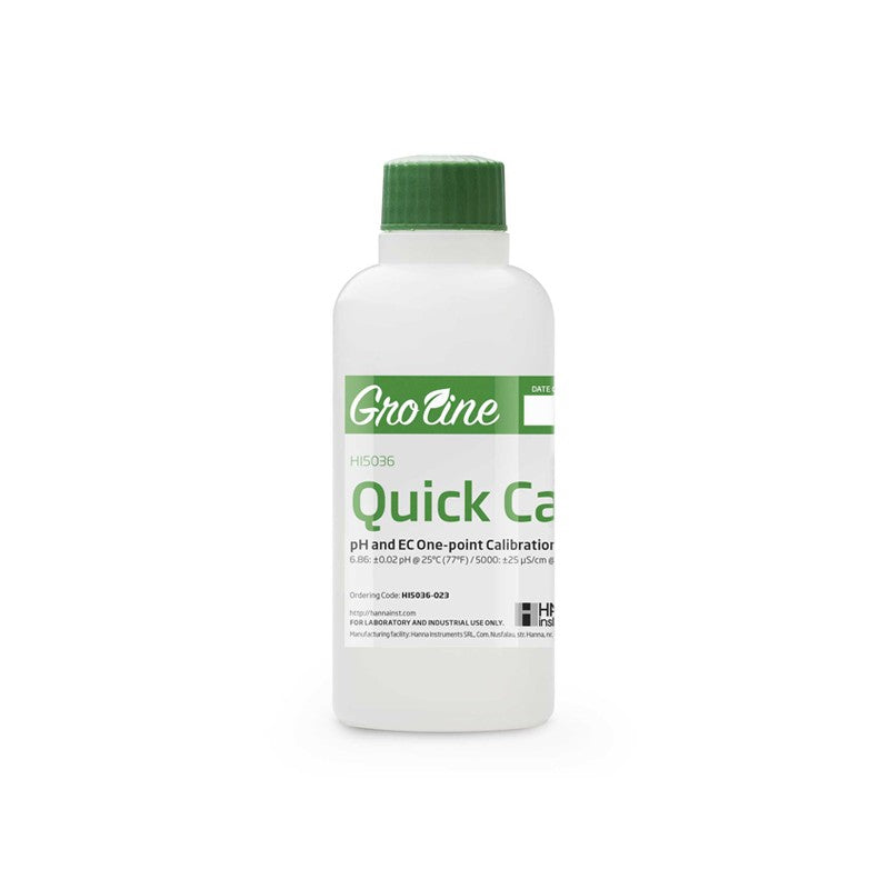 Hanna Instruments HI-5036-023 Quick Calibration Solution for GroLine pH and EC Meters, 230 mL
