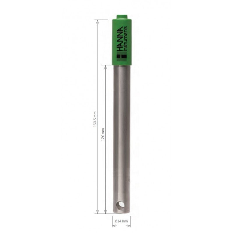 Hanna Instruments HI-629113 Plating bath Titanium Body pH Electrode with Quick Connect Din Connector
