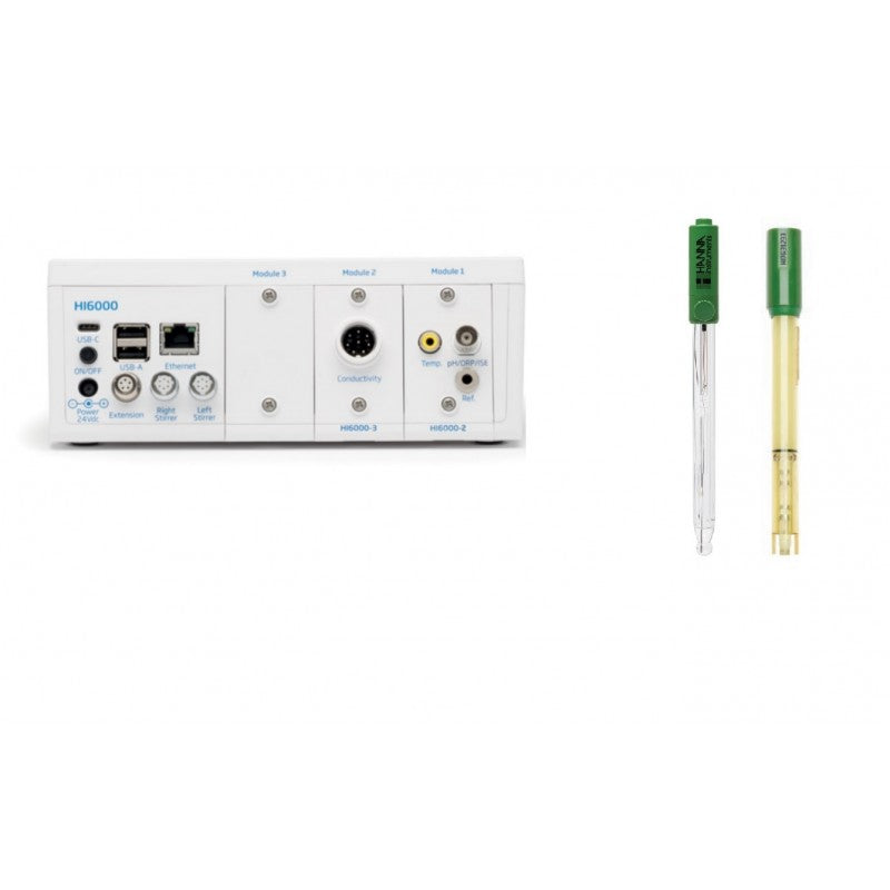 Hanna Instruments HI-6522 pH/ORP/ISE + EC Multiparameter Modular Benchtop Meter