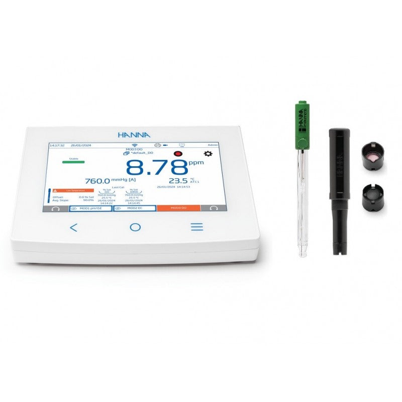 Hanna Instruments HI-6542 pH/ORP/ISE + Optical DO Multiparameter Modular Benchtop Meter