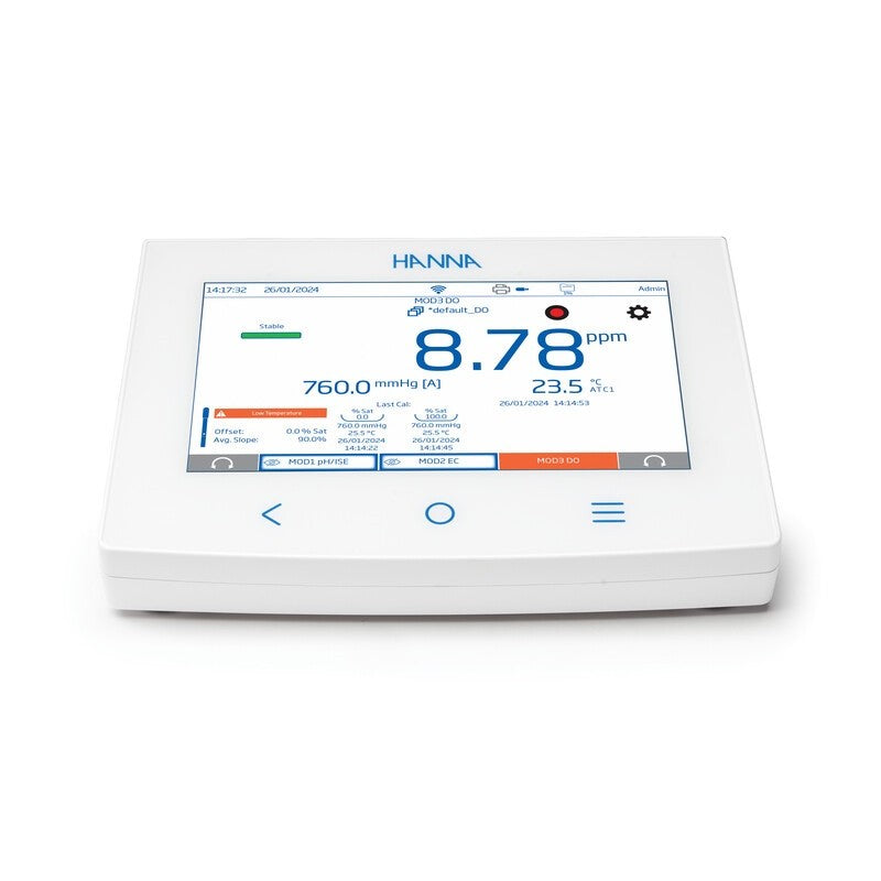 Hanna Instruments HI-6542/P pH/ORP/ISE + Polarographic DO Multiparameter Modular Benchtop Meter