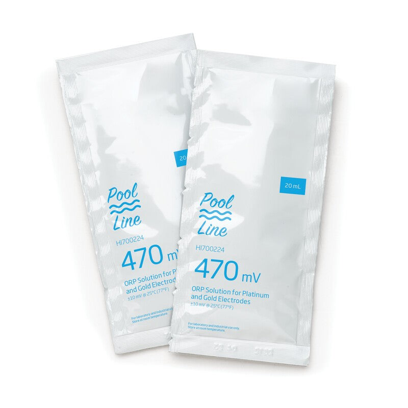 Hanna Instruments HI-700224P Pool Line ORP Test Solution 470mV - 25 x 20mL sachets