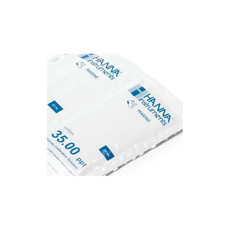 Hanna Instruments HI-70024P Salinity Standard 35.00ppt, 25 x 20ml sachets