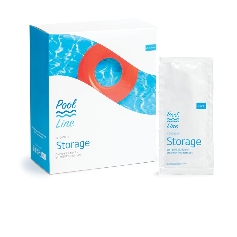 Hanna Instruments HI-7003004P Pool Line Storage Solution for pH/ORP electrodes 25 x 20ml sachets