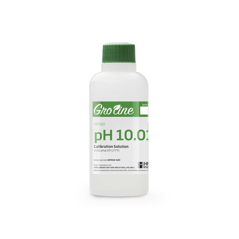 Hanna Instruments HI-7010-023 GroLine pH 10.01 Calibration Buffer, 230 mL