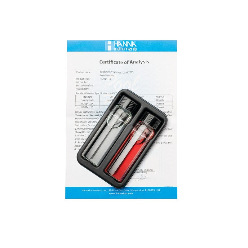 Hanna Instruments HI-7014-11 Free Chlorine Certified Standard Kit