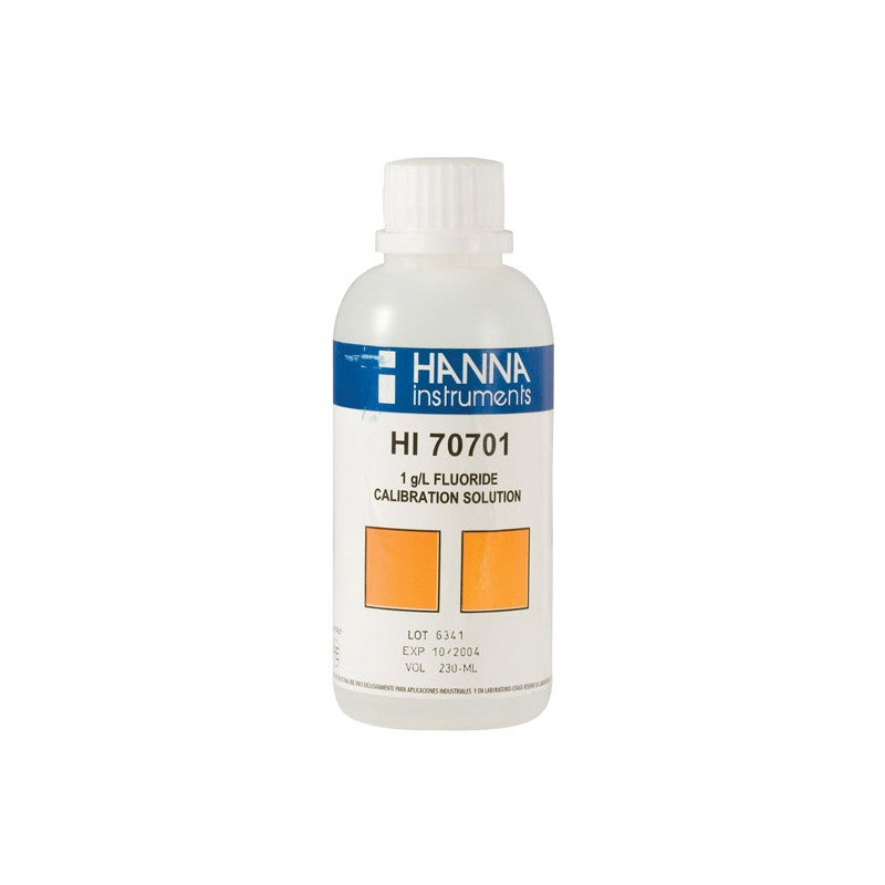 Hanna Instruments HI-70701M Fluoride Standard Solution - 1g/L, 230ml