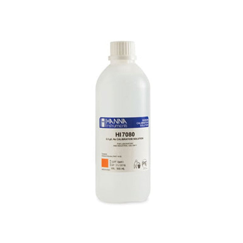 Hanna Instruments HI-7080M 2.3g/L Sodium (Na+) ISE Standard Solution, 230ml bottle