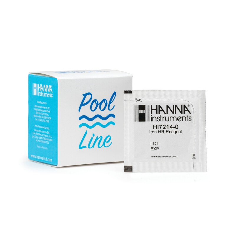 Hanna Instruments HI-7214-25 Pool Line Reagents for Iron High Range - 25 tests