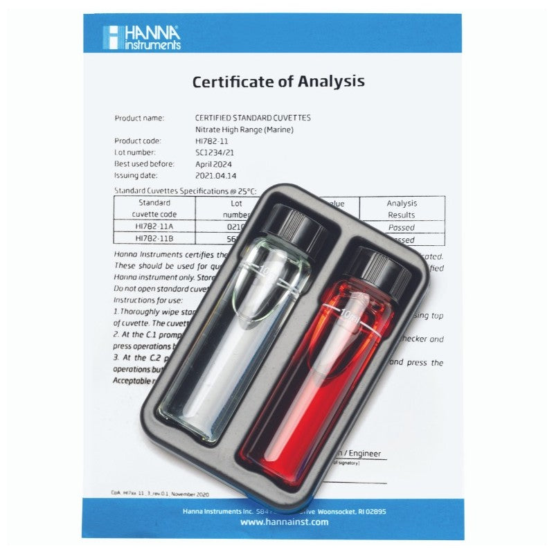 Hanna Instruments HI-782-11 Marine High Range Nitrate Standards