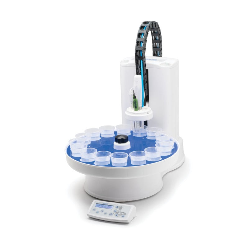 Hanna Instruments HI-922-220 Autosampler with 18 Beaker Tray and Two Peristaltic Pumps