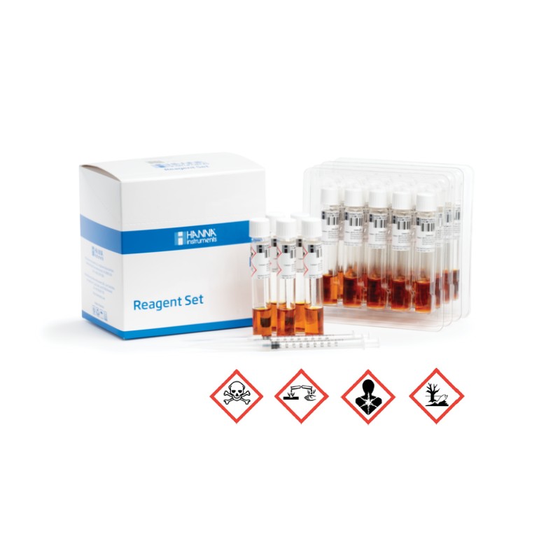 Hanna Instruments HI-94754B-25 COD Medium Range Reagents, EPA approved Dichromate Method with Barcode