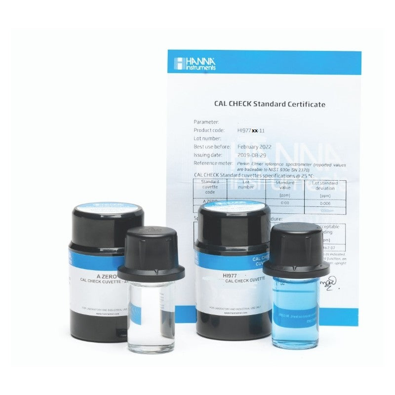 Hanna Instruments HI-97706-11 CAL Check™ standards for Phosphorus, 0.0 and 7.5 ppm