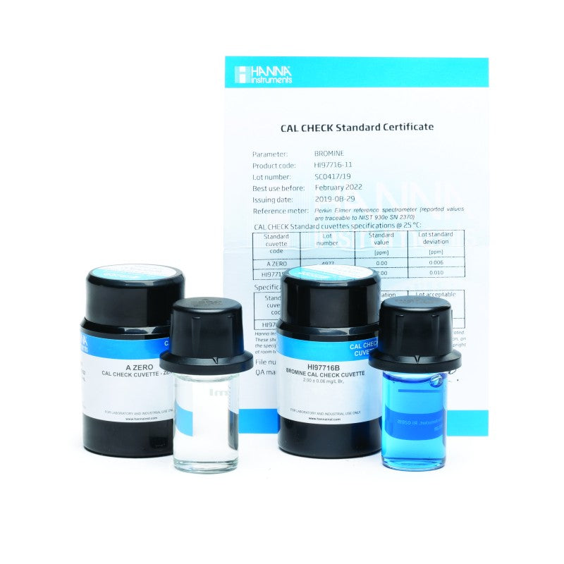 Hanna Instruments HI-97716-11 CAL Check™ standards for Bromine portable photometer