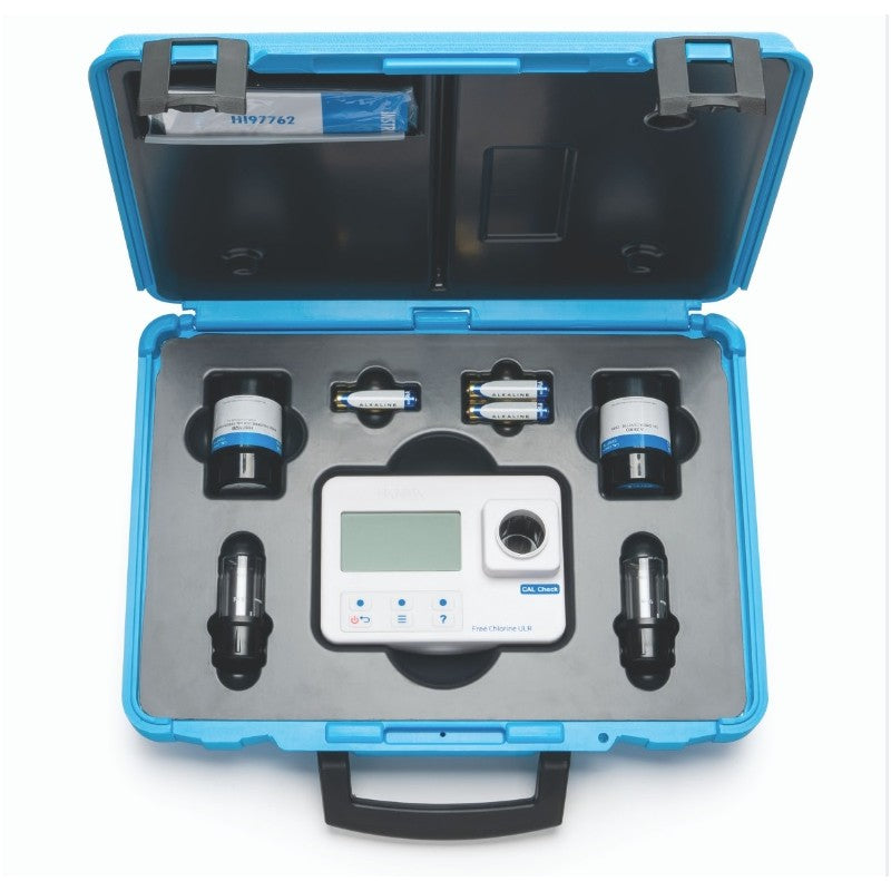 Hanna Instruments HI-97762C Free Chlorine Photometer Kit, Ultra Low Range