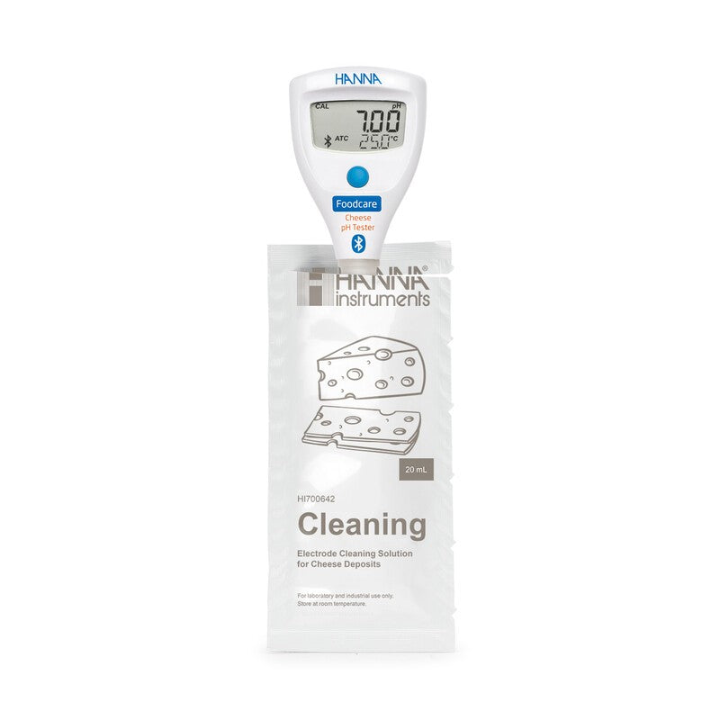 Hanna Instruments HI-9810322 HALO2 Wireless pH Tester for Cheese with built-in electrode