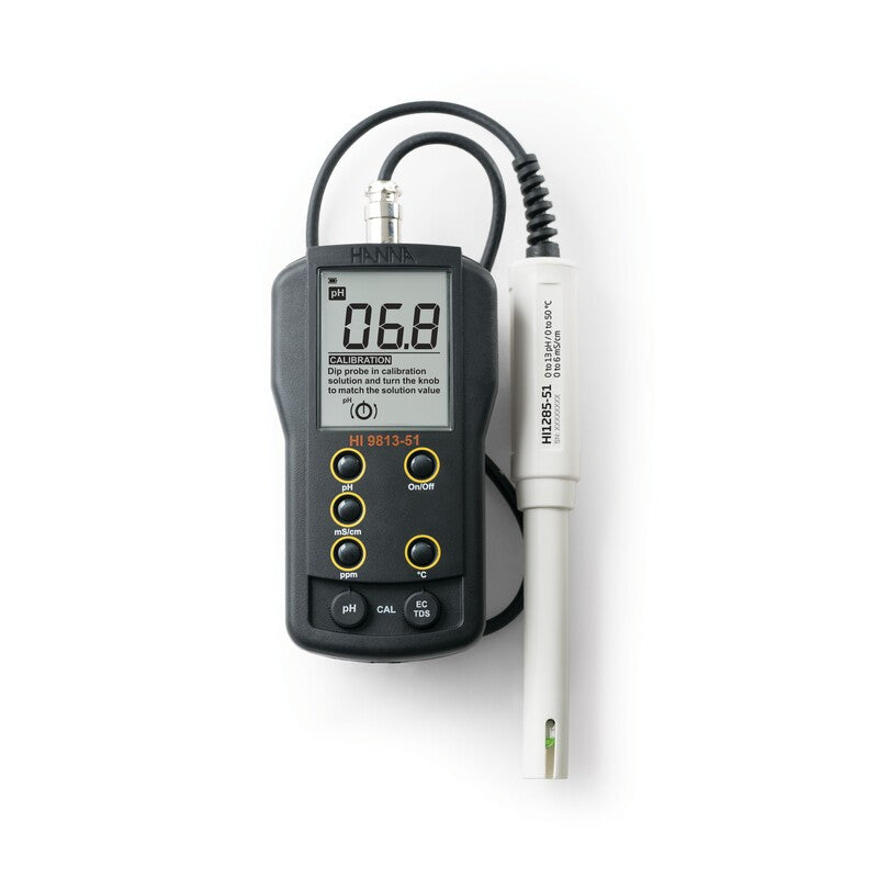 Hanna Instruments HI-9813-51 pH/EC/TDS and temperature Portable Meter