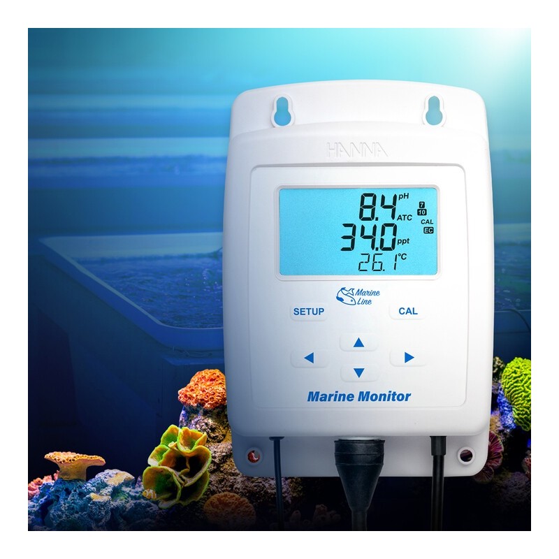 Hanna Instruments HI-981520 Marine Monitor for pH, EC, Marine Salinity and Temperature