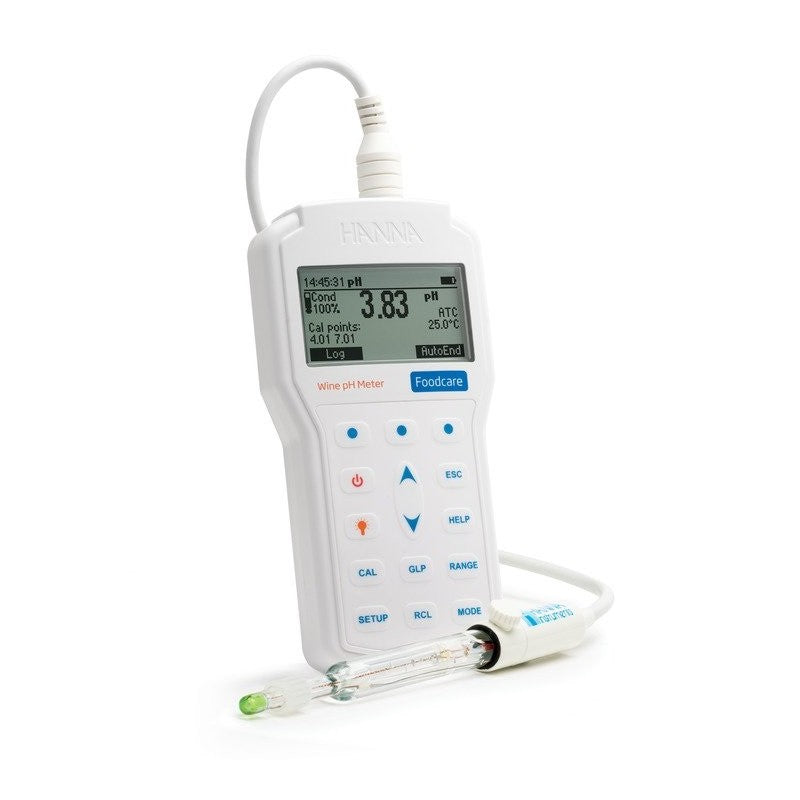 Hanna Instruments HI-98169 Portable pH and temperature meter for wine